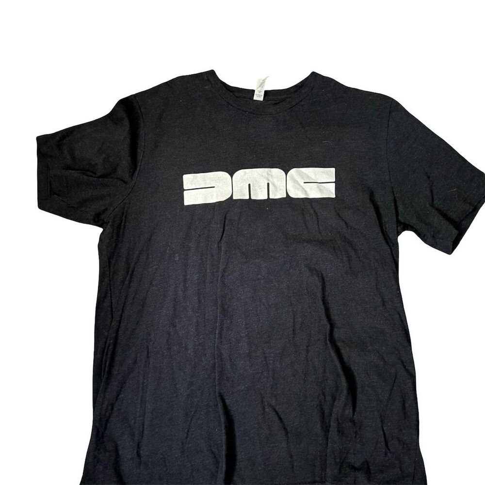 Vintage DeLorean DMC Logo T-Shirt Men's XL Black Retro Cars Movies